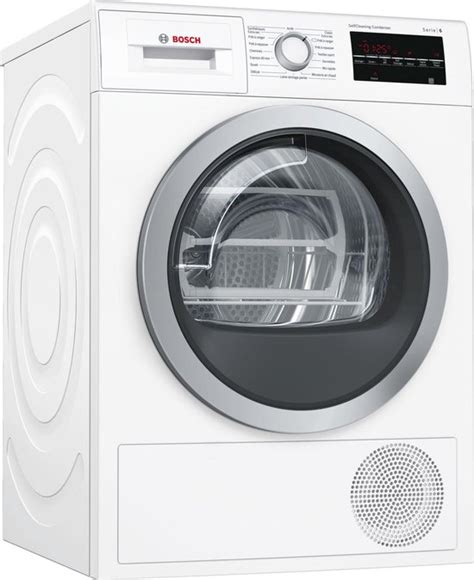 Bosch Serie 6 WTW87499FF tumble dryer Freestanding Front .